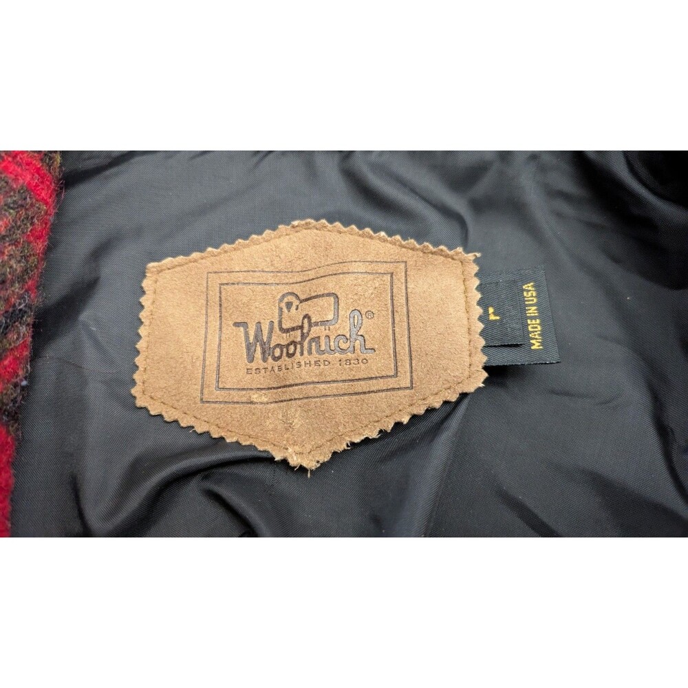 Vintage 90s Woolrich Womens Southwest Wool Trench Coat Large Aztec Long Duster - Picture 7 of 12